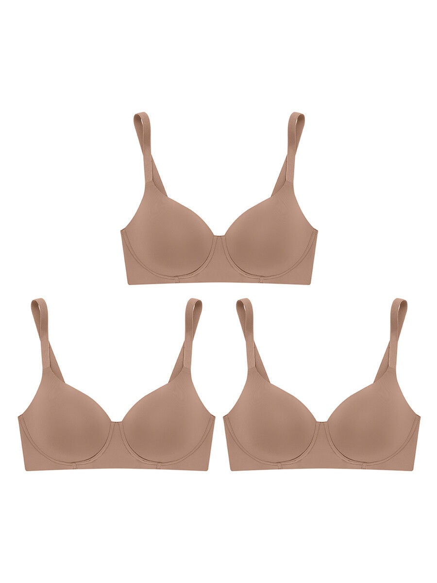 e-Tax  SABINA [Pack 3 Piece] Invisible Wire Bra Seamless Fit
