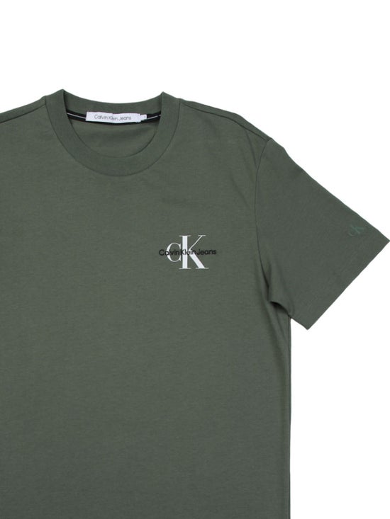 35.0% OFF on CALVIN KLEIN Men's Regular Fit Monologo T-Shirt Army Green