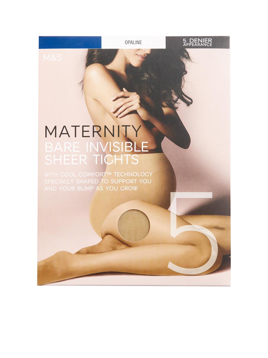 15.08% OFF on Marks & Spencer Women Bare Invisible Maternity Tights 5  Denier Almond