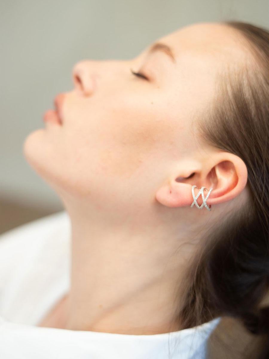 Swan lobe sales earring supports