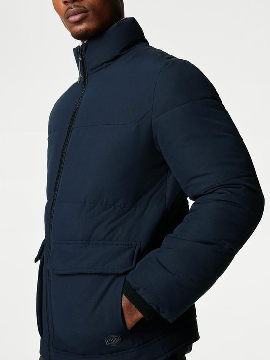 29.97% OFF on Marks & Spencer Men Jacket Puffer with Thermowarmth Navy | e-Tax