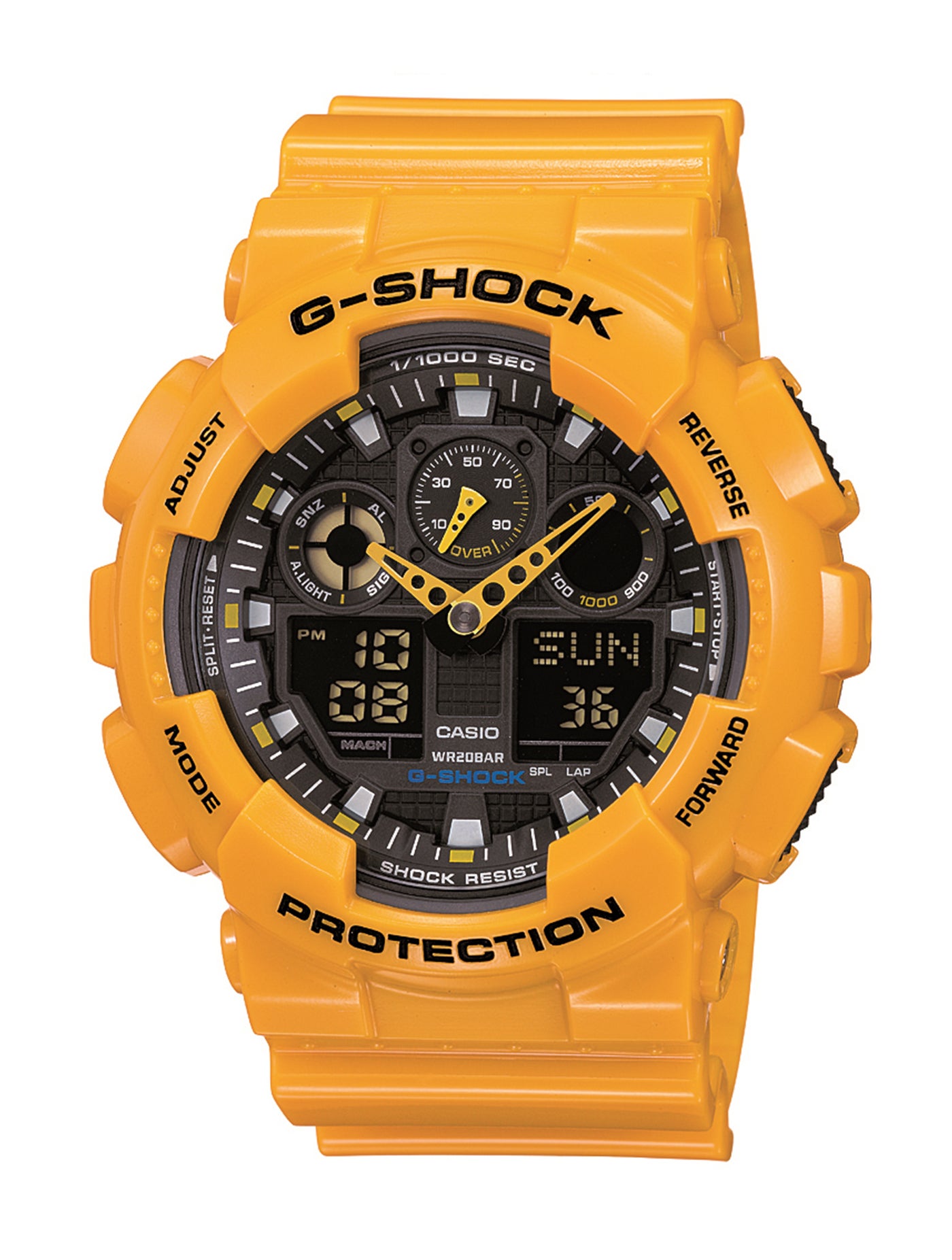 15.0% OFF on G-SHOCK Watch GA-100A-9ADR Yellow