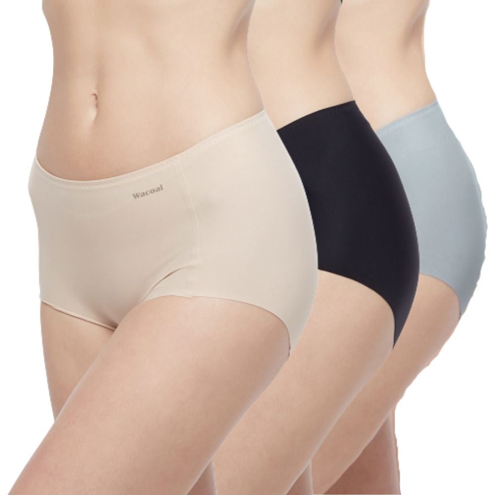 e-Tax  5.71% OFF on WACOAL Multicolor Oh my nude Panty Pack 3 pcs. WU4T99  (GY)