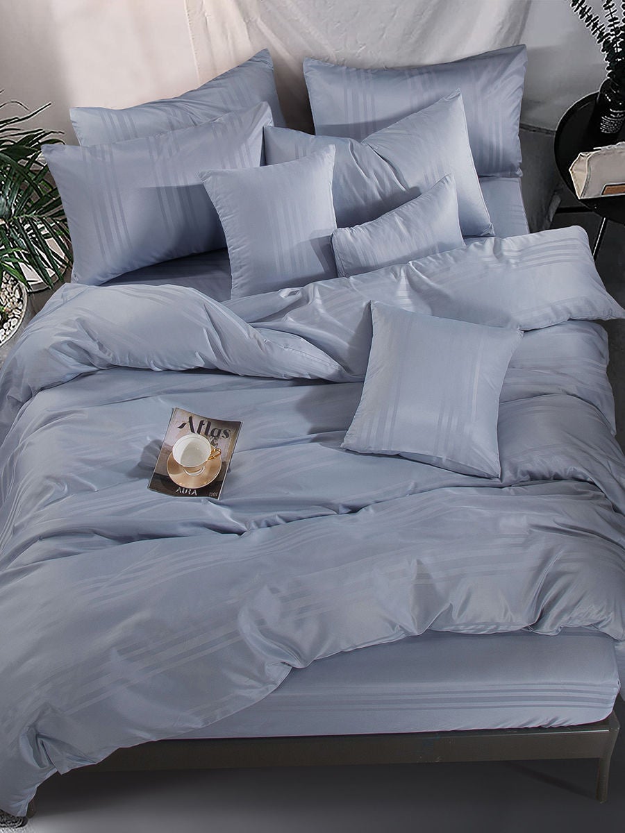 70.0% OFF on AKEMI Queen Comforter Set Ft. (6 Pcs.) ColourDream Diergo  Tilly Blue