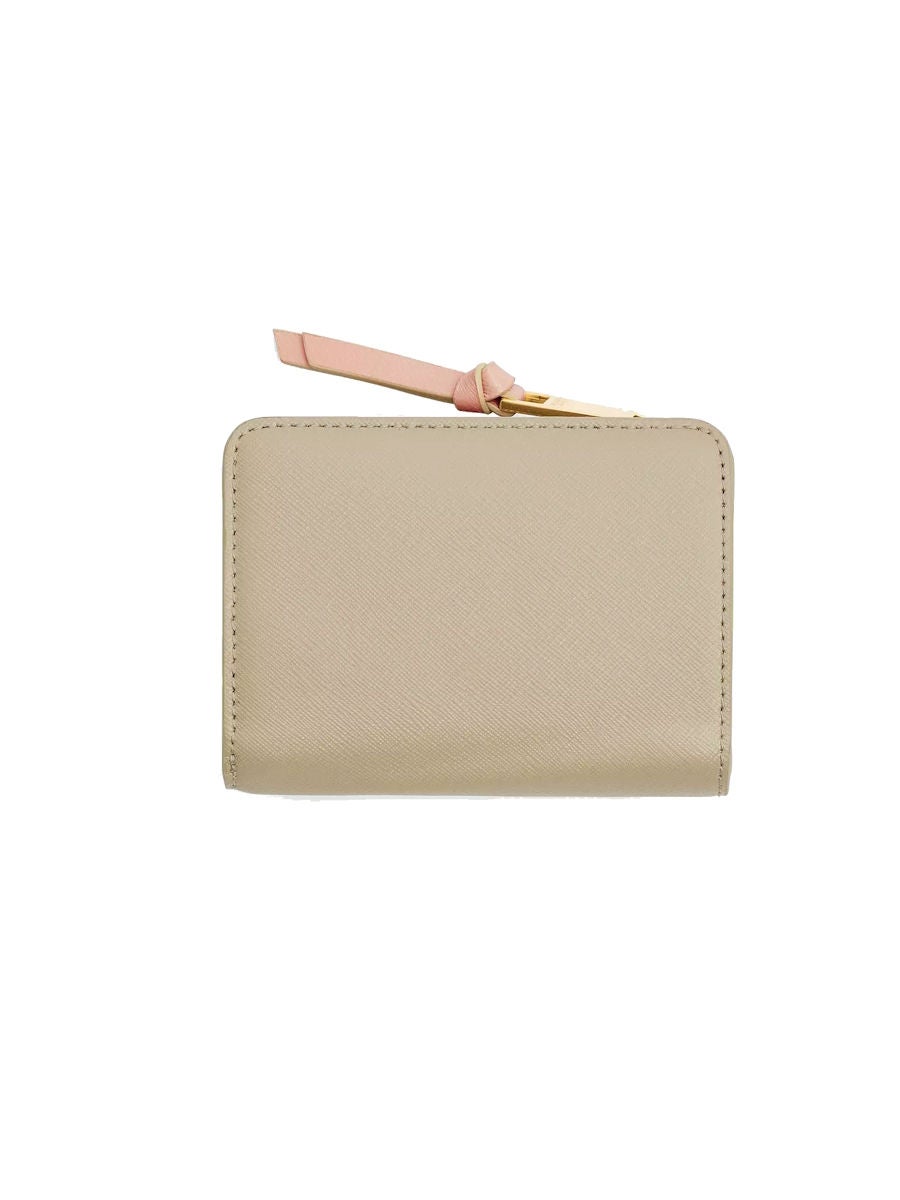 MARC JACOBS THE UTILITY SNAPSHOT MINI COMPACT WALLET KHAKI MULTI