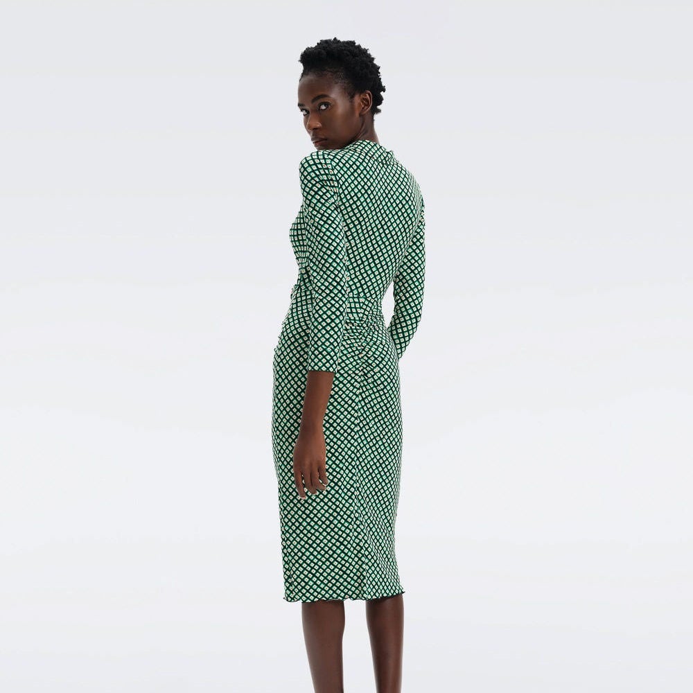 Dvf gingham dress top