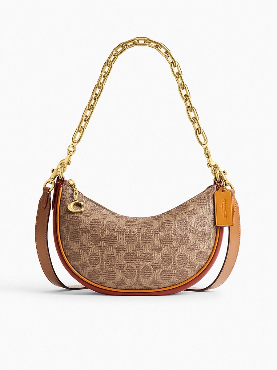Court tote in signature online canvas with coach patch