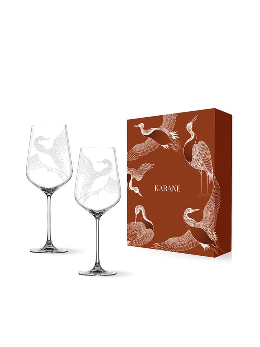 Transparent　Red　set　LUCARIS　pcs.　Karane　wine