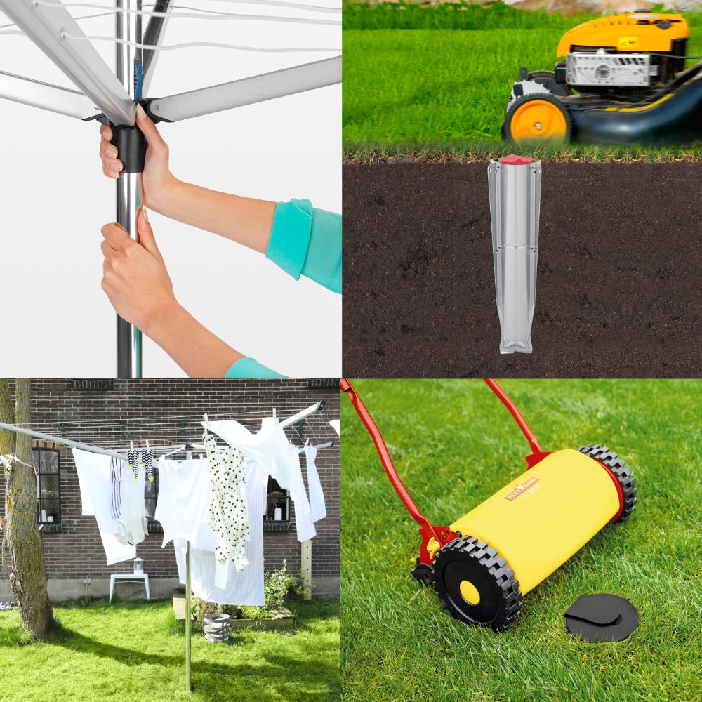 Brabantia 40 metre 4 arm store rotary top spinner washing line