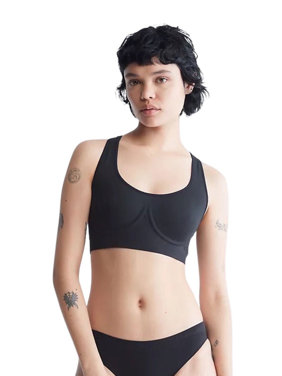 Calvin Klein Women's Bonded Flex Lightly Lined Bralette, Black, X-Small at   Women's Clothing store
