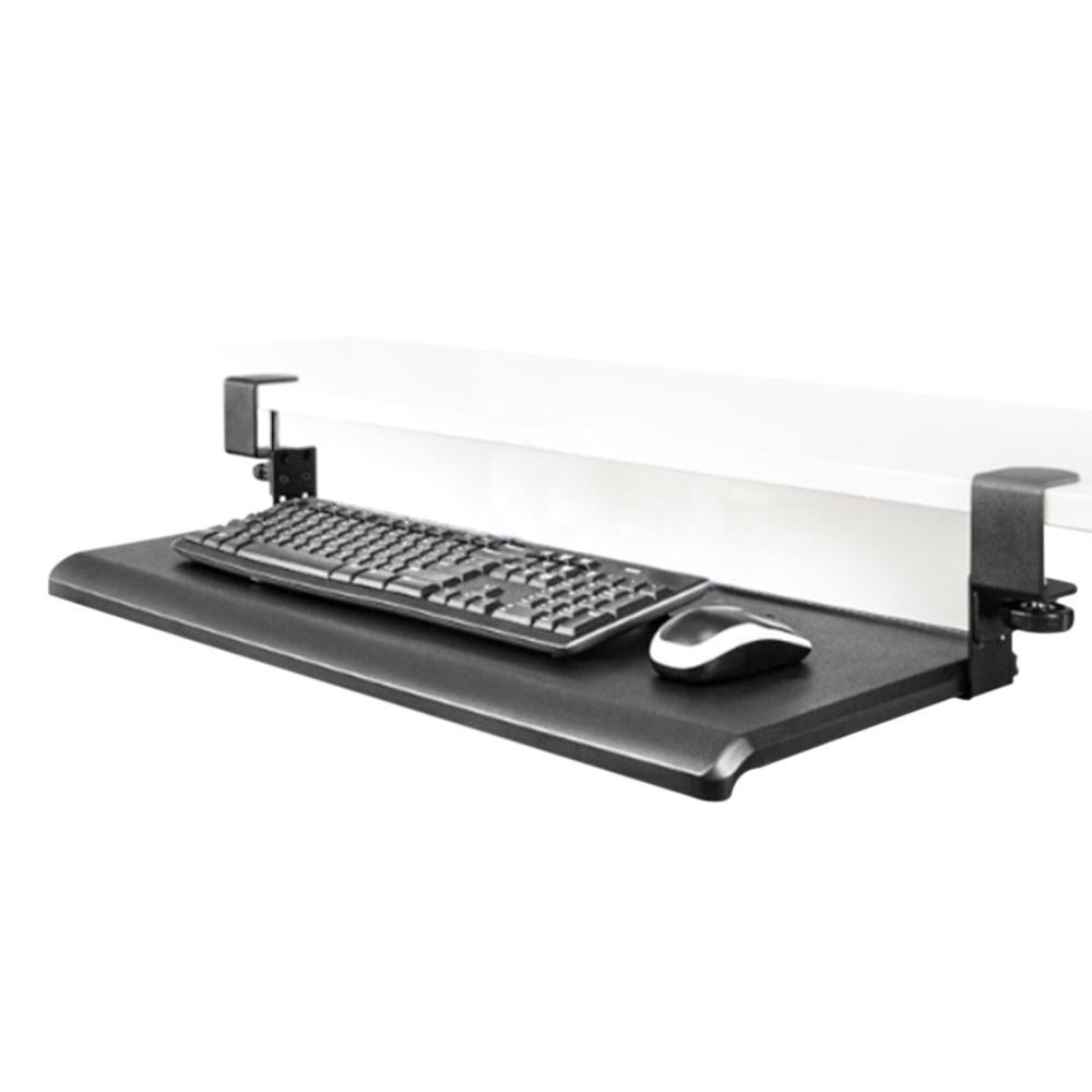 13.33 OFF on AIDATA Black Desk Clamp Adjustable Keyboard Tray KB 3010