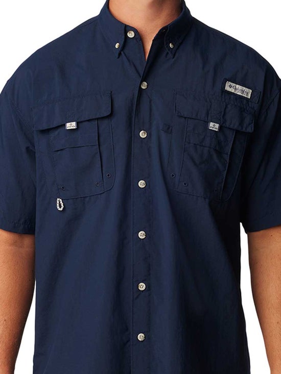e-Tax  14.98% OFF on COLUMBIA Men Fishing Shirt PFG Bahama II Short Sleeve  Navy Blue