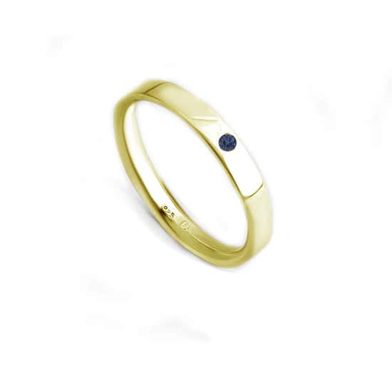 15.02% OFF on FINEJEWELTHAI Gold Blue-Sapphire-Silver-Birthstone-Ring -Finejewelthai-R1412bl-g