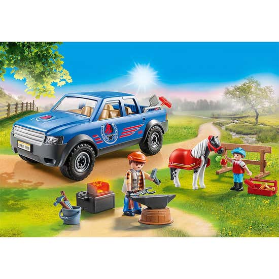  Playmobil Mobile Farm Market : Toys & Games