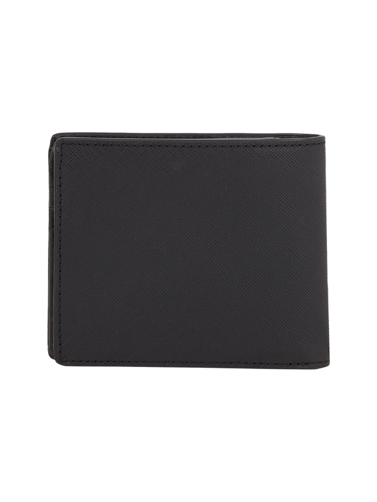 TOMMY HILFIGER Men's LEATHER CARD AND COIN FLAP WALLET Black - Central ...
