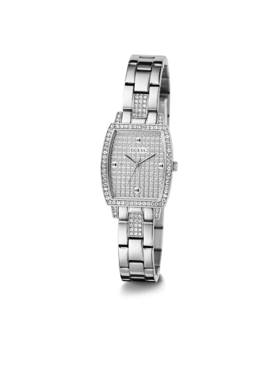 Guess silver hotsell diamond watch