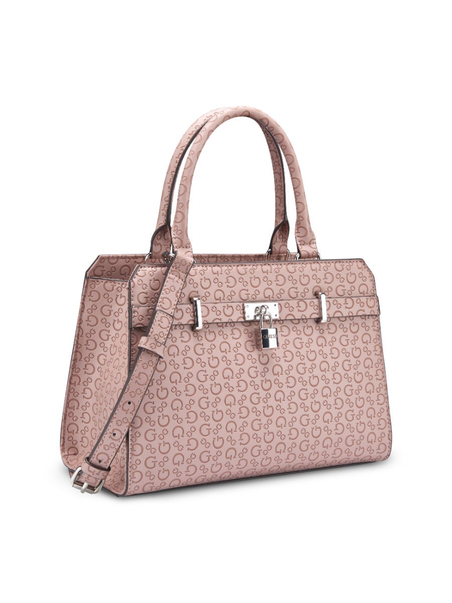 Guess satchel pink sales