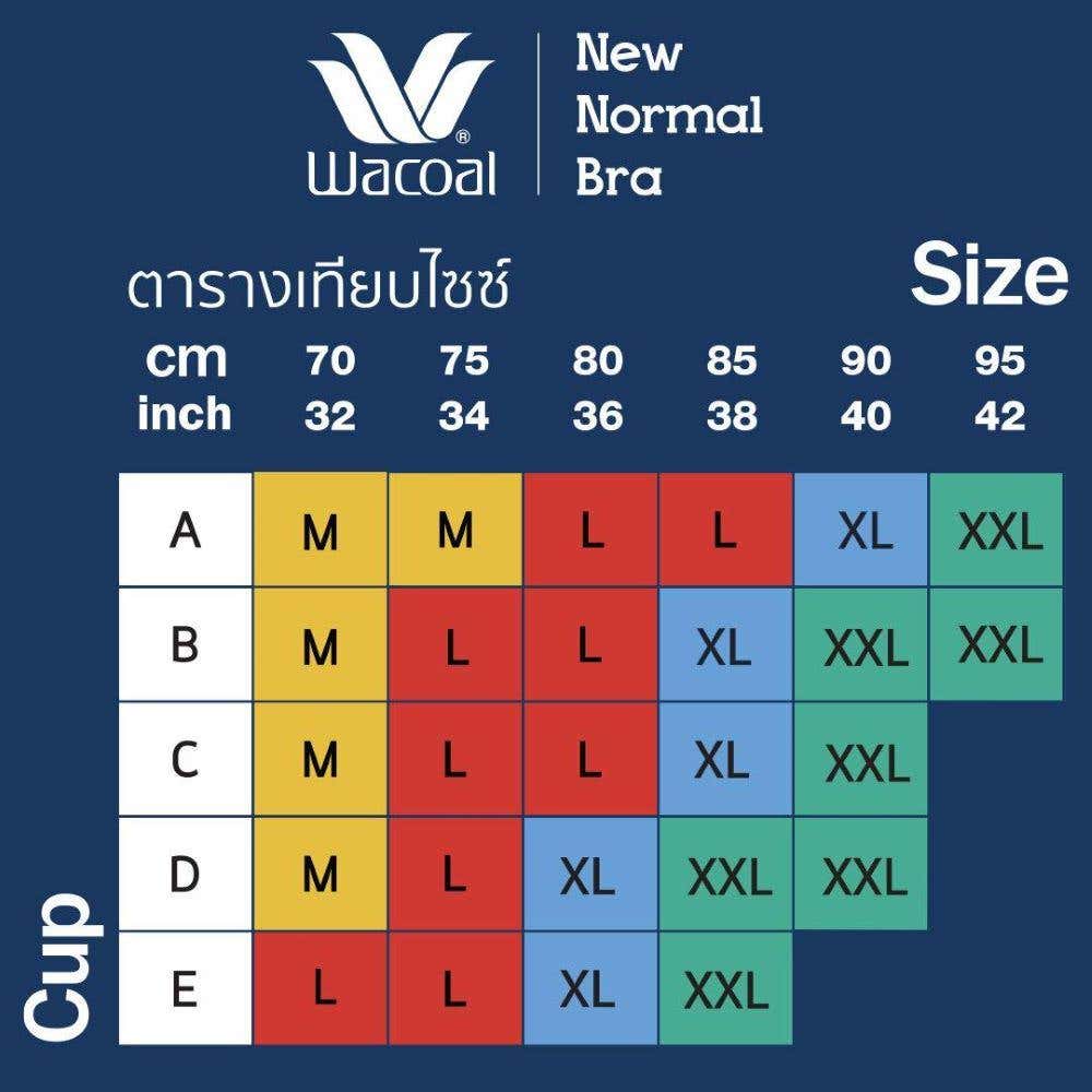 10.0% OFF on WACOAL Multicolor New normal Bra WB5X43 Set 3 Pcs.