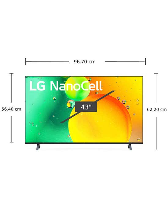 33.35% OFF on LG TV NanoCell UHD LED (43, 4K, Smart) 43NANO75SQA.ATM