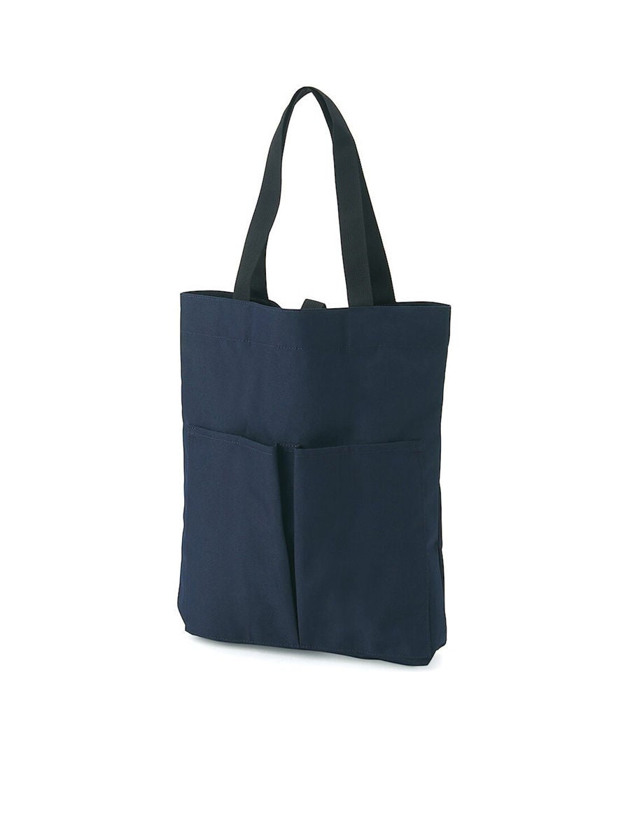MUJI Organic cotton tote bag with two handles big size Japan Black/Ivory |  eBay