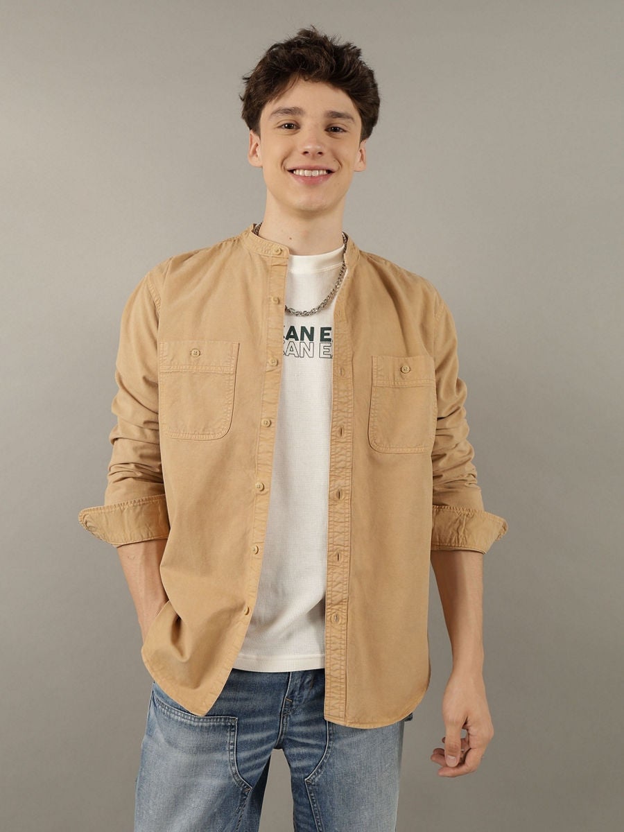 American eagle khaki jacket top