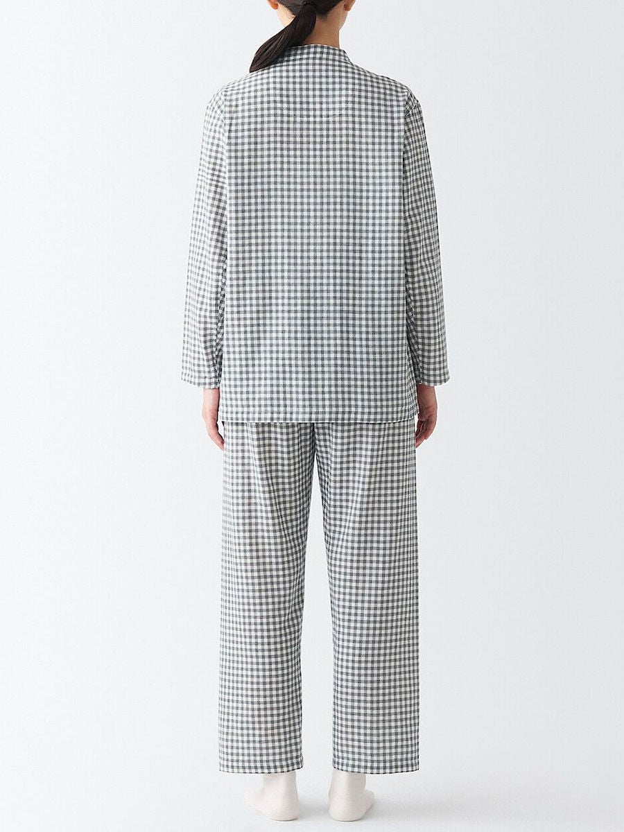 21.58 OFF on MUJI Side Seamless Double Gauze Stand Collar Pajamas