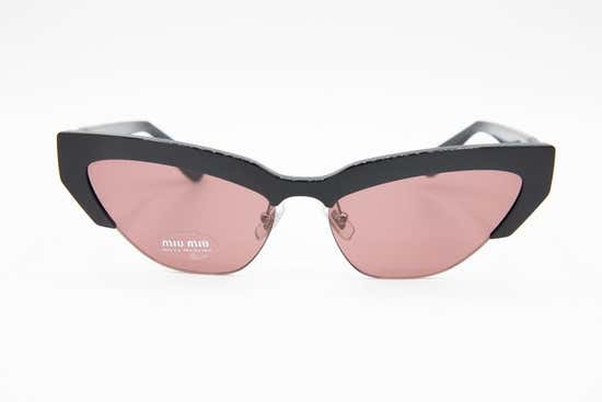 MIU MIU Black Cat Eye Sunglasses with Red Lens SMU 04 U - Central.co.th