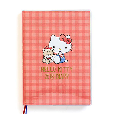 SANRIO สมุดบันทึก Hello Kitty B6 Diary Ruled 2018