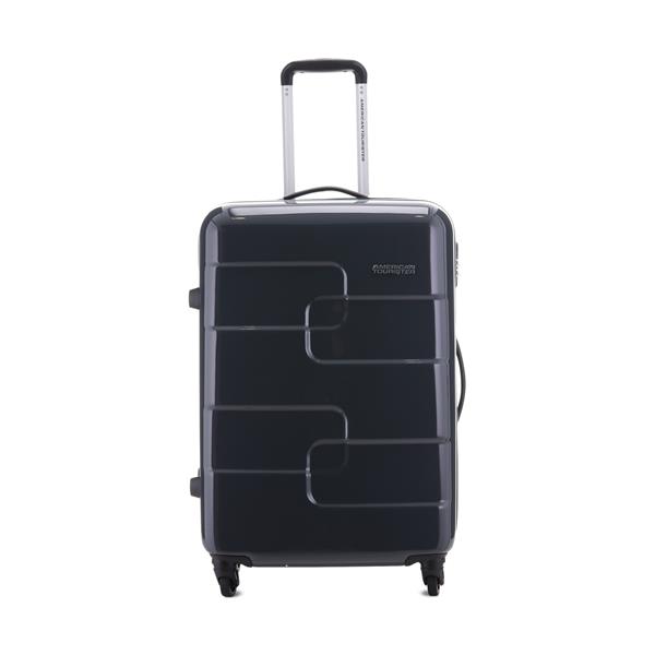 AMERICAN TOURISTER กระเป๋าเดินทางชนิดแข็ง 4 ล้อ รุ่น PUZZLE CUBE ขนาด 25 นิ้ว สี Charcoal