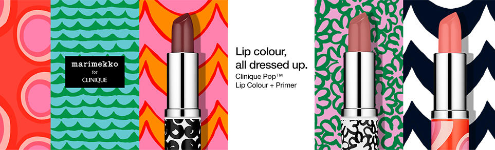ลิปสติก Marimekko Clinique Pop Lip Colour + Primer