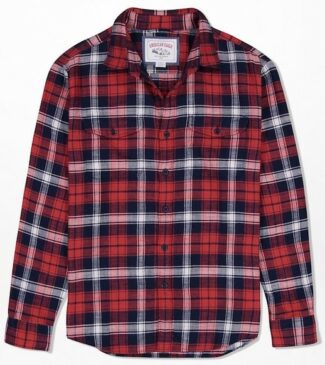 AMERICAN EAGLE FLANNEL SHIRT RED