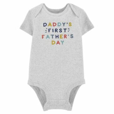BABY CLOTHES CARTER'S BODY SUIT GREY