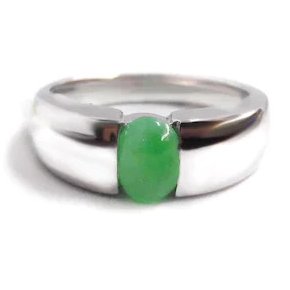 FINEJEWELTHAI JADE SILVER RING