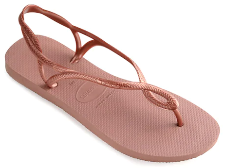 HAVAIANAS PINK SLING BACK THONGS'