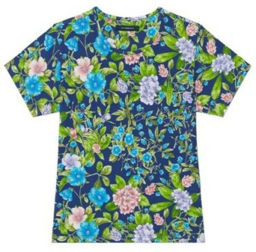 JIM THOMPSON Queen of Tropical Tee Dark Blue