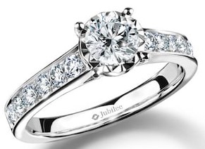 JUBILEE DIAMOND1 Classic Excellence Pave Solitaire