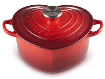 LE CREUSET RED HEART