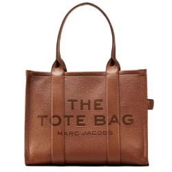 MARC JACOBS The Leather Large Tote Bag BROWN