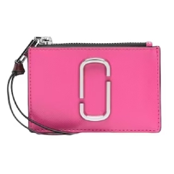 MARC JACOBS The Snapshot Top Zip Multi Wallet Pink