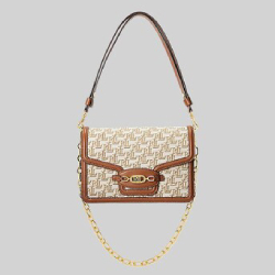 Polo Ralph Lauren-Lauren SHOULDER BAG Monogram Jacquard Medium Sydnee Bag (1)