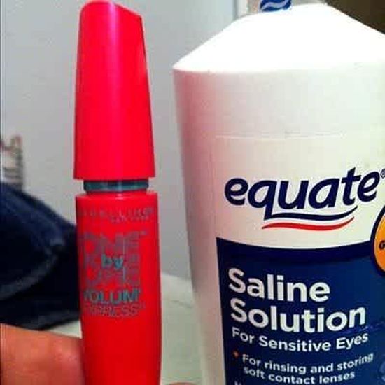 SALINE SOLUTION WITH MASCARA