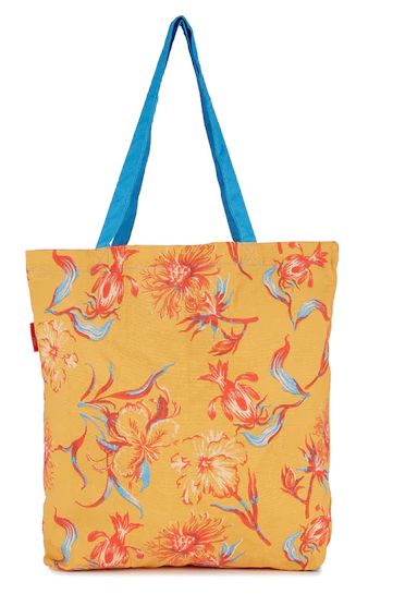 SAVE THE EARTH ITEM 17 CENTRAL LOVE THE EARTH YELLOW FLORA BAG