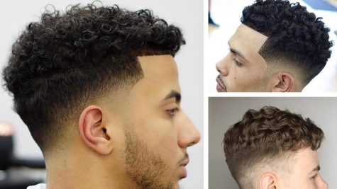 CURLY HAIR WITH FADE
