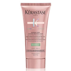 KÉRASTASE มาส์กฟื้นบำรุงล้ำลึกพร้อมปรับลดเม็ดสีแดง - Chroma Absolu Masque Vert Chroma Neutralisant PINK