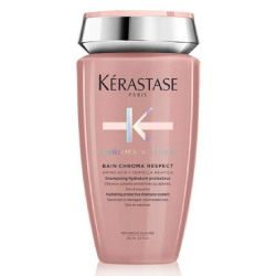 KÉRASTASE แชมพูดูแลผมทำสี สำหรับผมเส้นเล็ก - Chroma Absolu Bain Chroma Respect 250 มล. ขวดทึบ PINK (1)