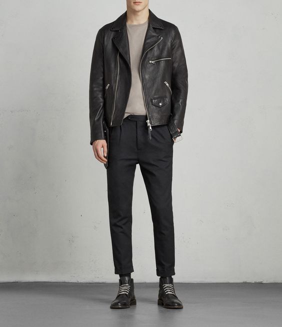 Leather jacket Men