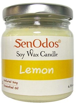 Lemon scent candle
